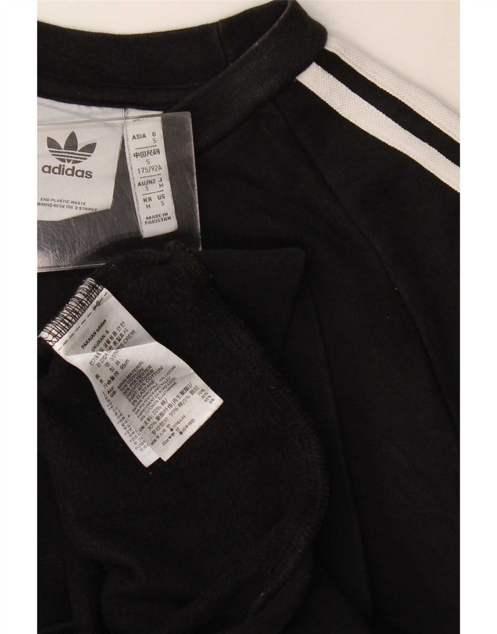 Felpa Adidas Uomo Maglione Piccolo Cotone Nero
