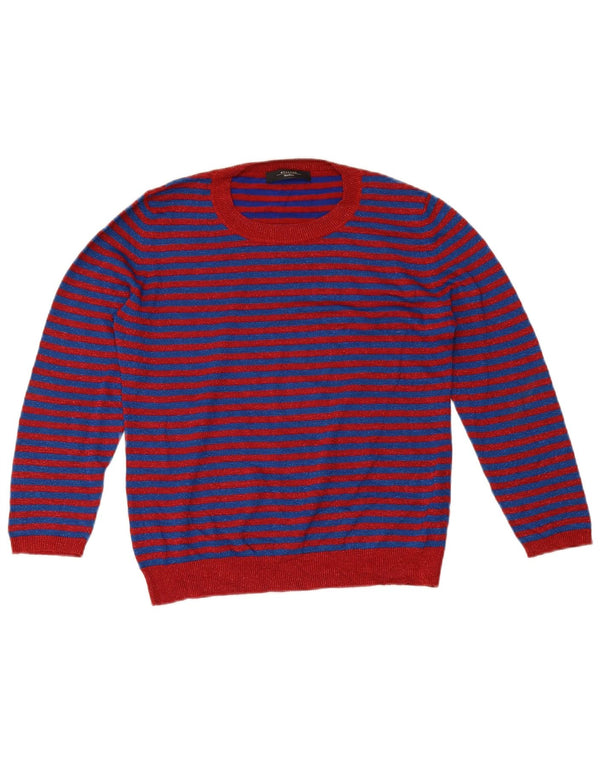 Maglione da weekend da donna Max Mara UK 12 a righe blu medio