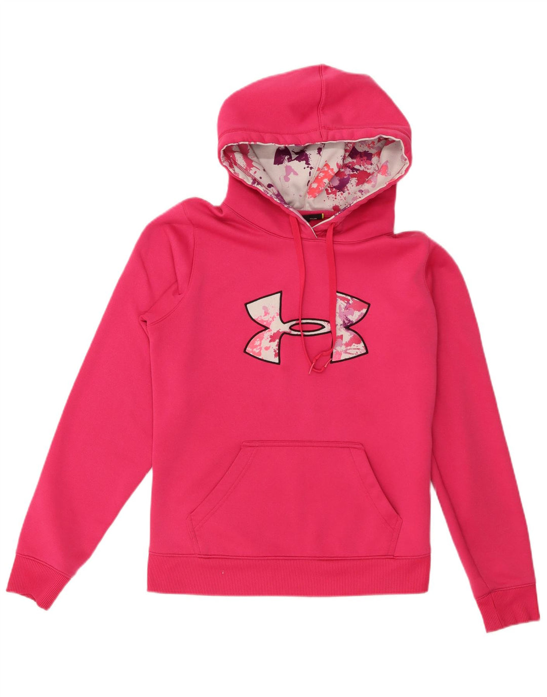 Felpa con cappuccio grafica da donna Under Armour UK 14 Poliestere rosa medio