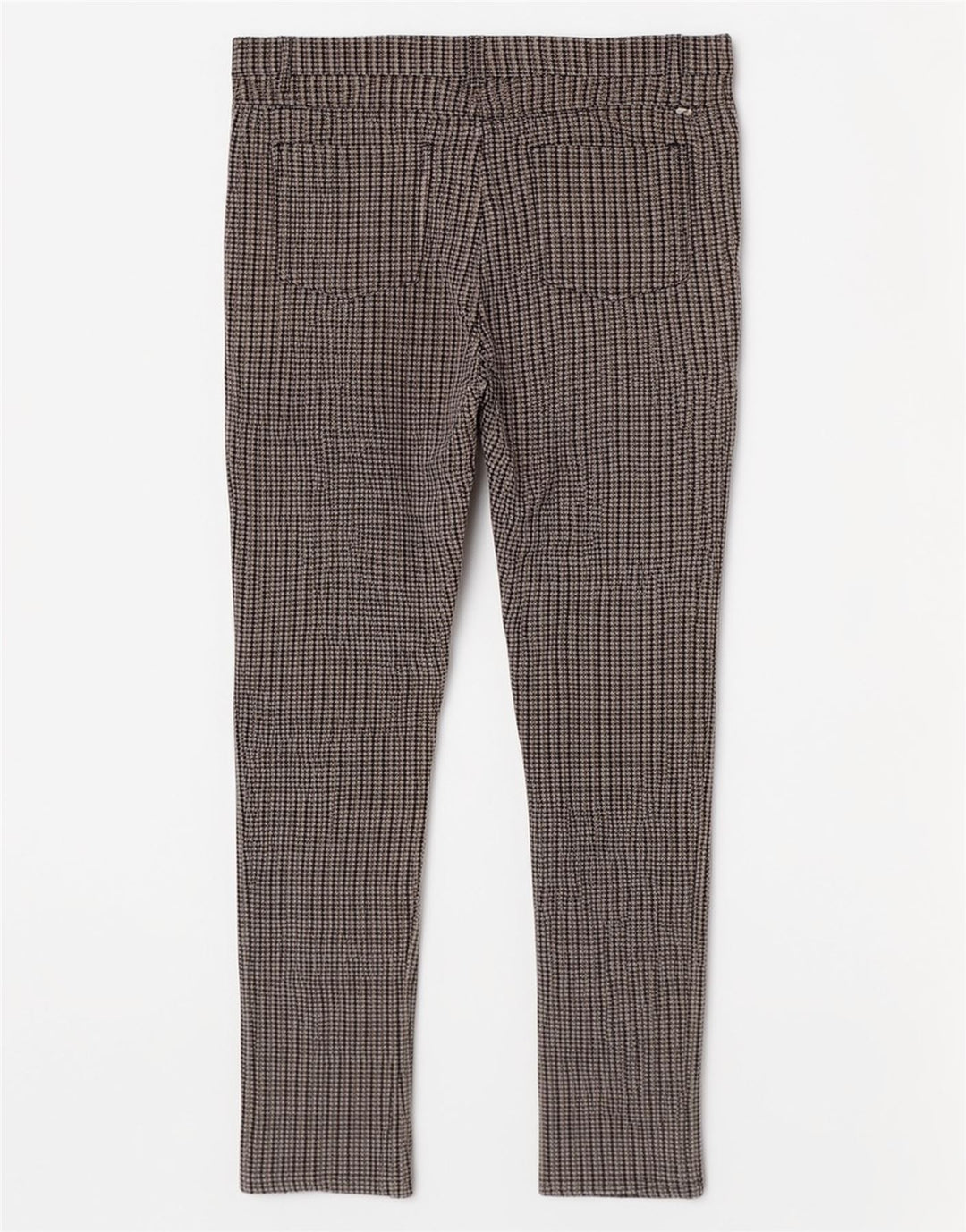 Pantaloni casual slim da donna Ellesse medi W30 L28 viscosa pied de poule grigia