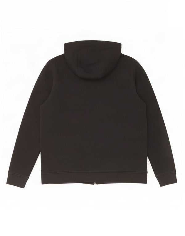 Maglione con cappuccio e zip da uomo Lacoste taglia 7 2XL cotone nero