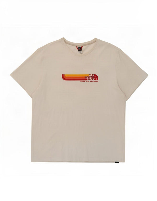 T-shirt grafica da uomo The North Face Top XL in cotone bianco