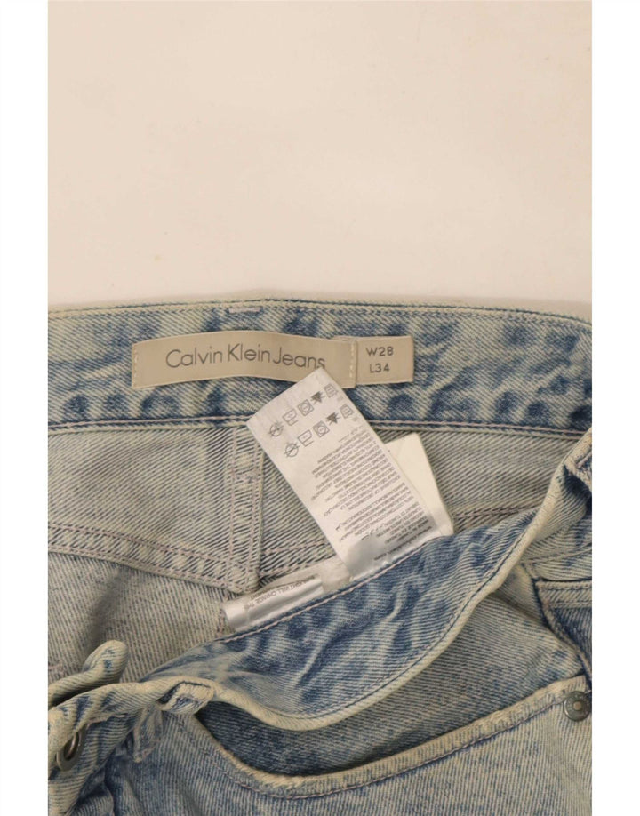 Jeans slim da uomo Calvin Klein W28 L34 cotone blu