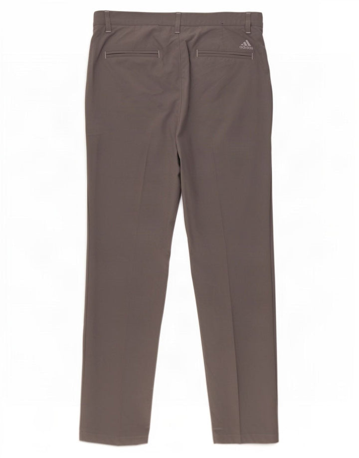 Pantaloni chino slim da uomo Adidas W32 L32 poliestere grigio