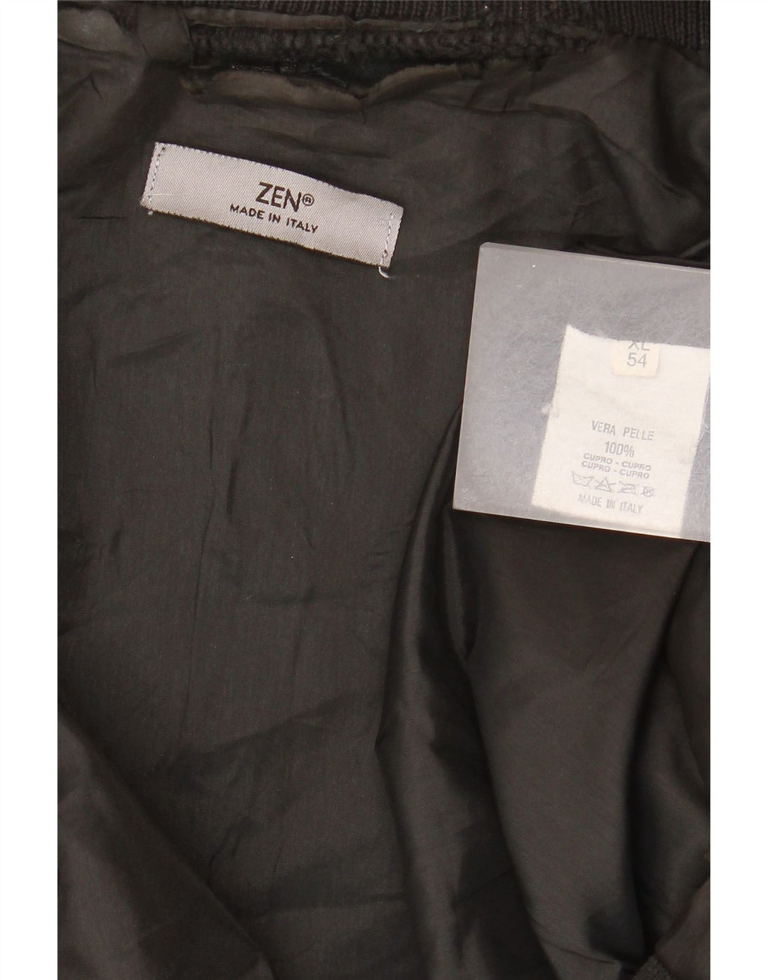Giacca in pelle da uomo Zen IT 54 XL in pelle nera