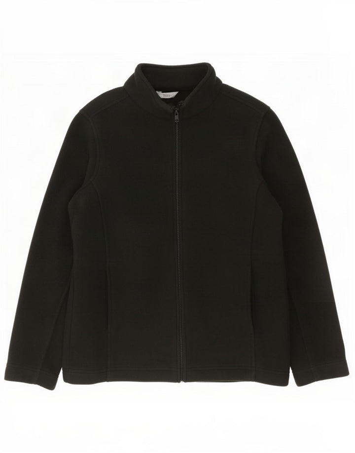 Giacca in pile oversize da donna Marks & Spencer UK 10 Small Poliestere nero