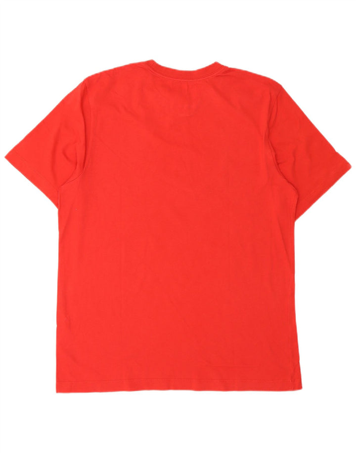 T-shirt grafica da uomo NIKE Top rosso medio in cotone