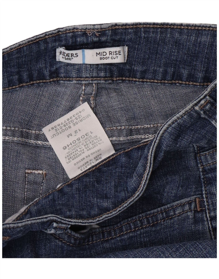 Jeans Lee Riders da donna a vita media Bootcut US 12 Large W34 L30 Cotone blu