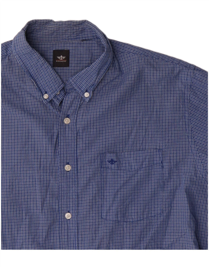 Camicia da uomo Dockers XL a quadri blu