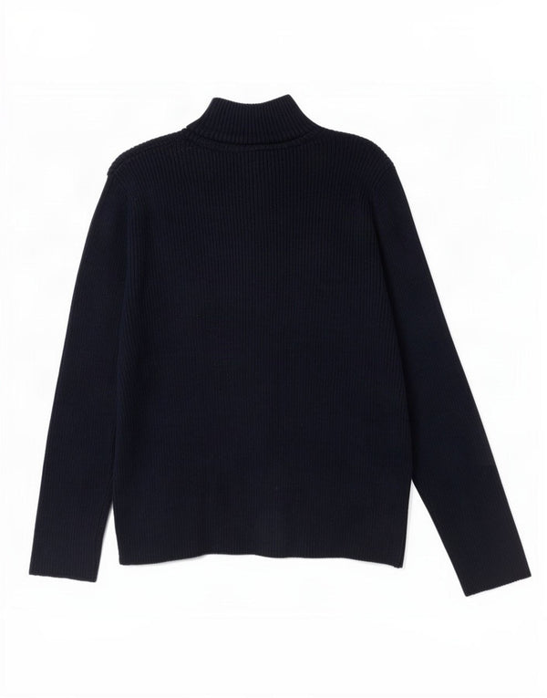 Maglione cardigan oversize da donna Russell Athletic UK 10 piccolo blu navy