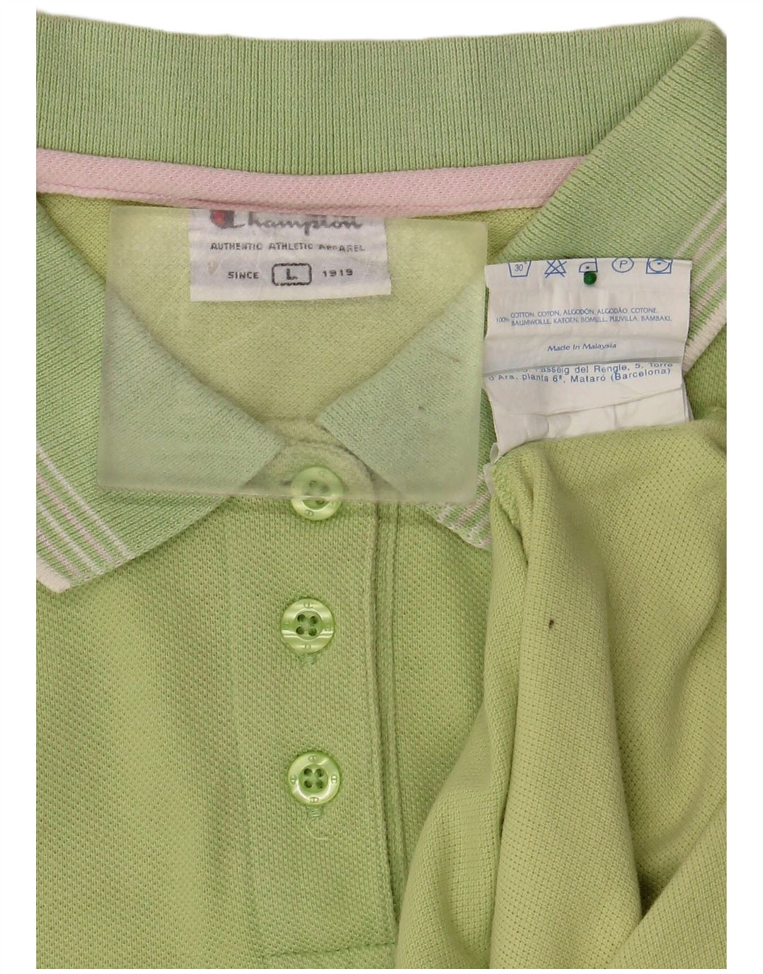 Polo da donna CHAMPION UK 14 grande cotone verde