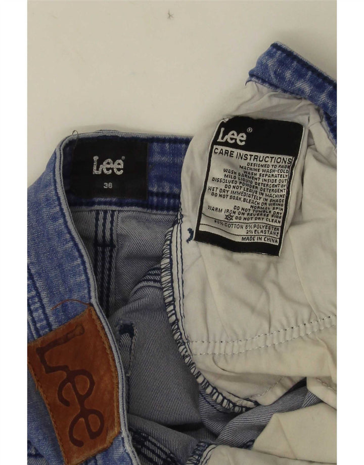 Jeans skinny effetto invecchiato Lee da donna W36 L30 cotone blu