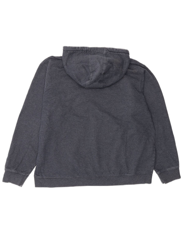 Maglione con cappuccio oversize con grafica da donna Animal UK 16 Large in cotone blu navy