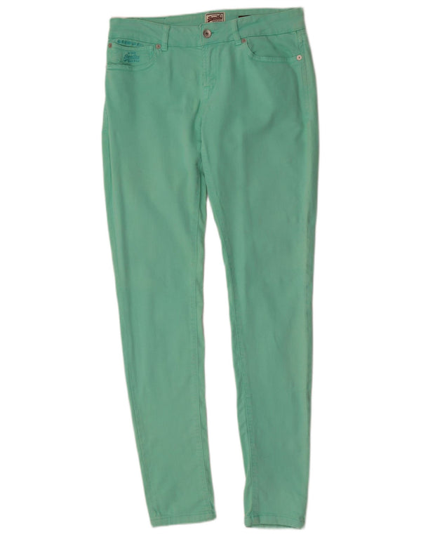 Pantaloni casual super skinny da donna Superdry W30 L32 verdi