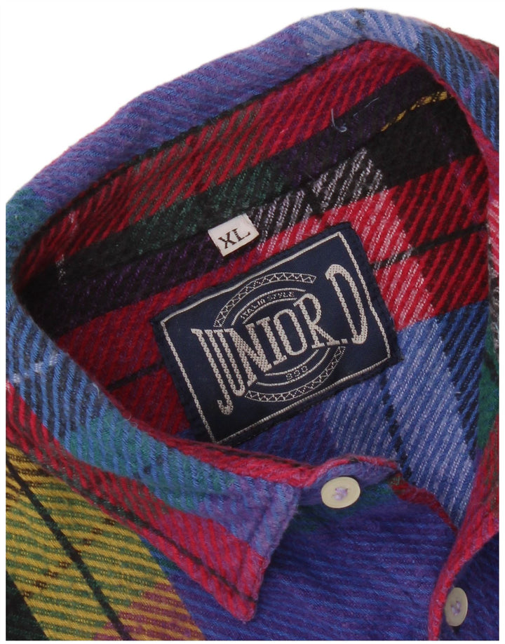 Camicia in flanella da uomo Junior.D XL scozzese multicolore