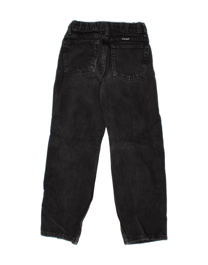WRANGLER Boys Slim Jeans 9-10 Years W24 L25 Black Cotton Vintage Wrangler and Second-Hand Wrangler from Messina Hembry 