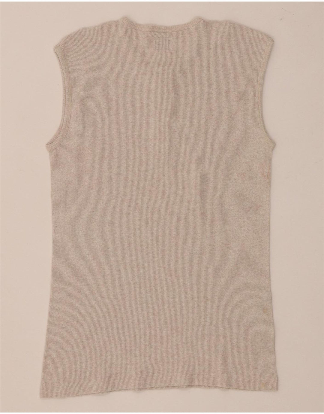 Canotta da donna Levi's UK 14 grande cotone screziato beige
