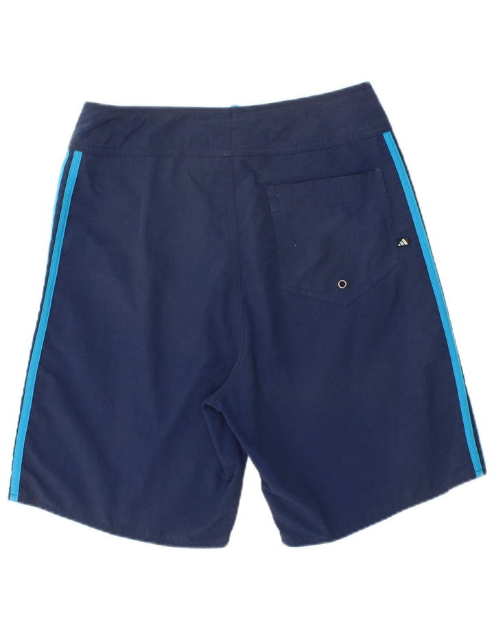 ADIDAS Womens Swimming Shorts UK 12 Medium  Navy Blue Polyamide