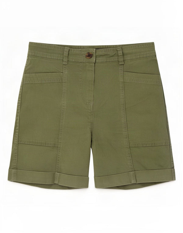 Bermuda da donna Boden UK 8 piccoli W30 cotone verde