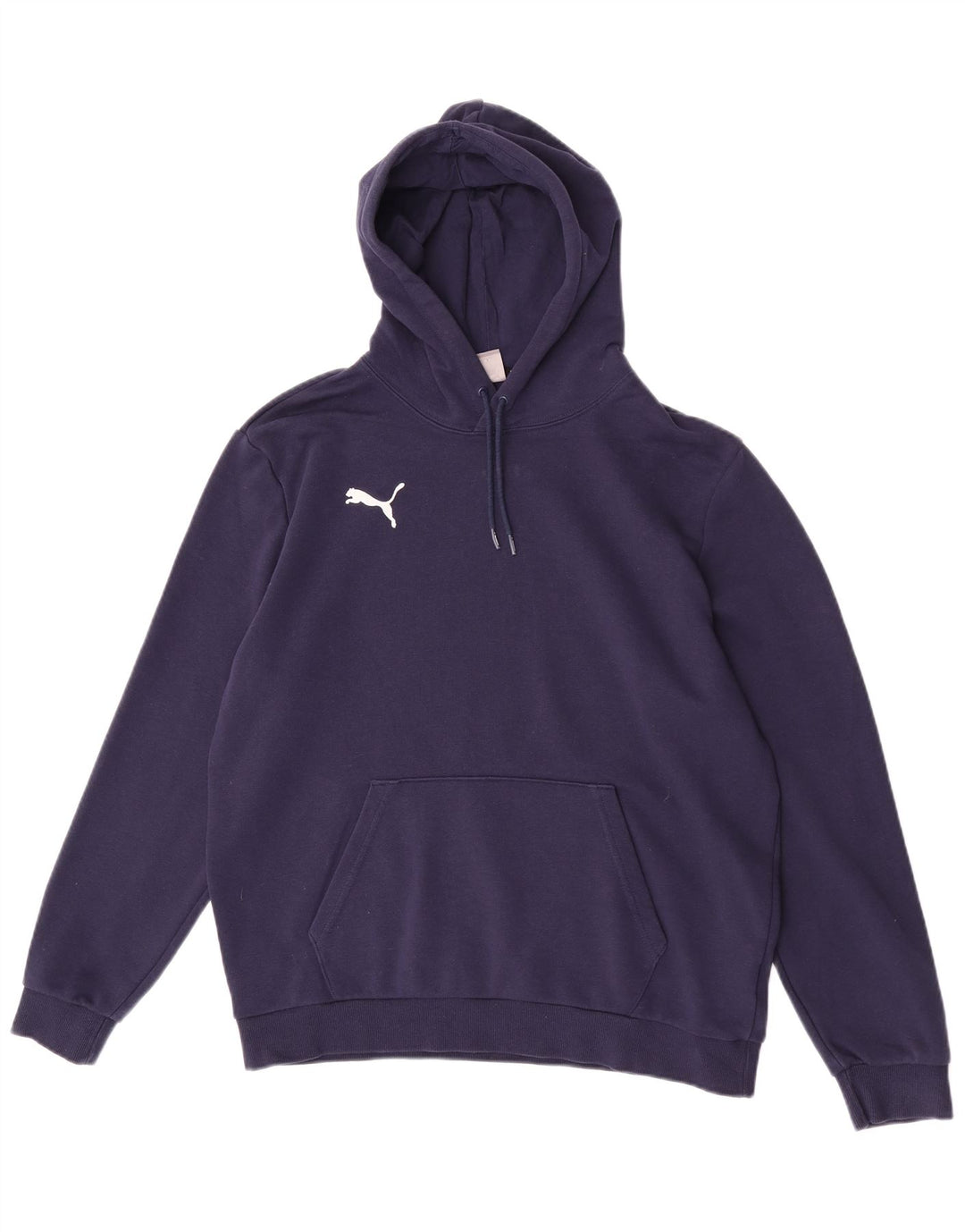 Felpa con cappuccio da uomo Puma Large in cotone blu navy