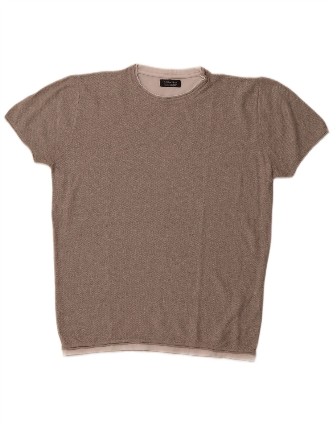 T-shirt da uomo ZARA Top Grigio medio