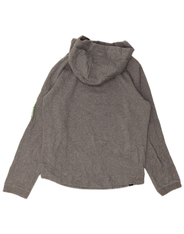 Felpa con cappuccio grafica da ragazzo Under Armour 13-14 anni XL in cotone grigio