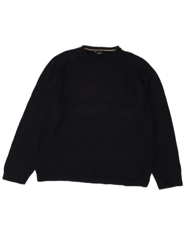 Maglione maglione girocollo da uomo Marks & Spencer 2XL cotone blu navy
