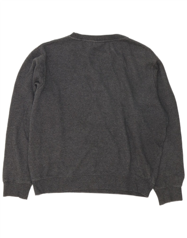 Felpa grafica da uomo Fila Maglione grande cotone grigio