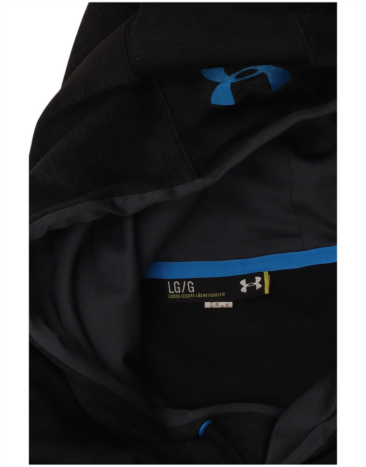 Felpa con cappuccio grafica da uomo Under Armour grande grigia