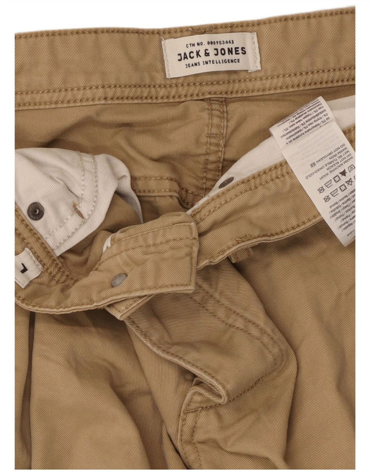 Pantaloncini casual da uomo Jack & Jones grandi W36 in cotone beige
