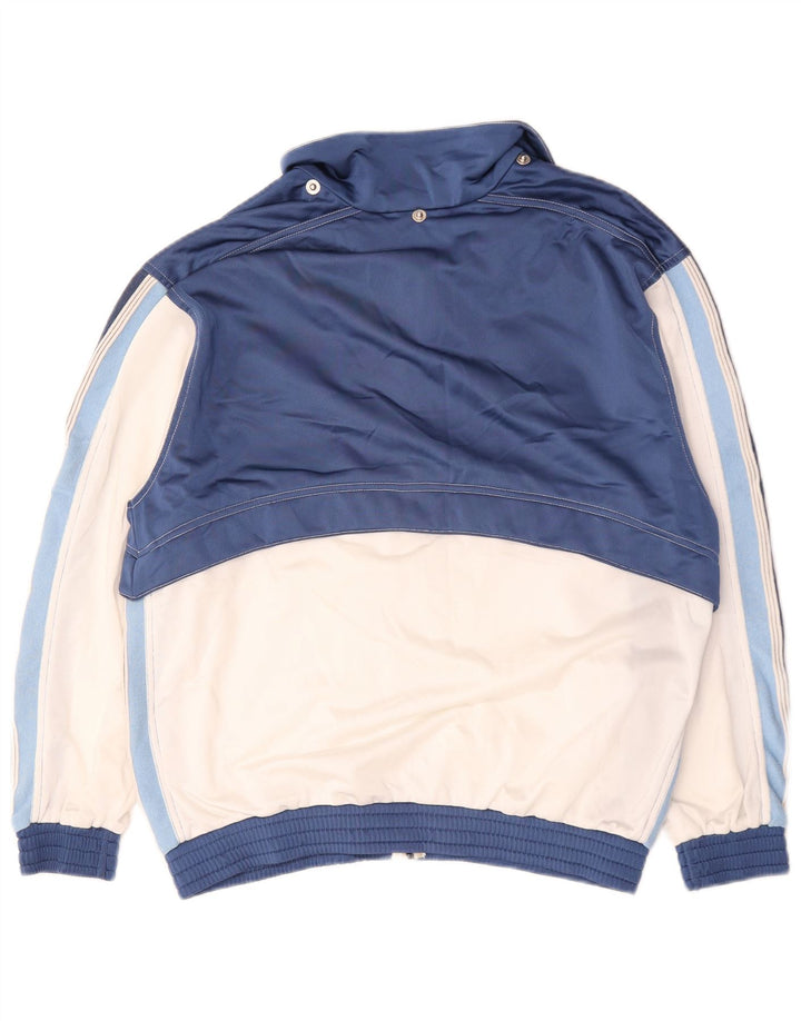 Giacca da tuta da uomo Lotto grande in poliestere color block blu navy