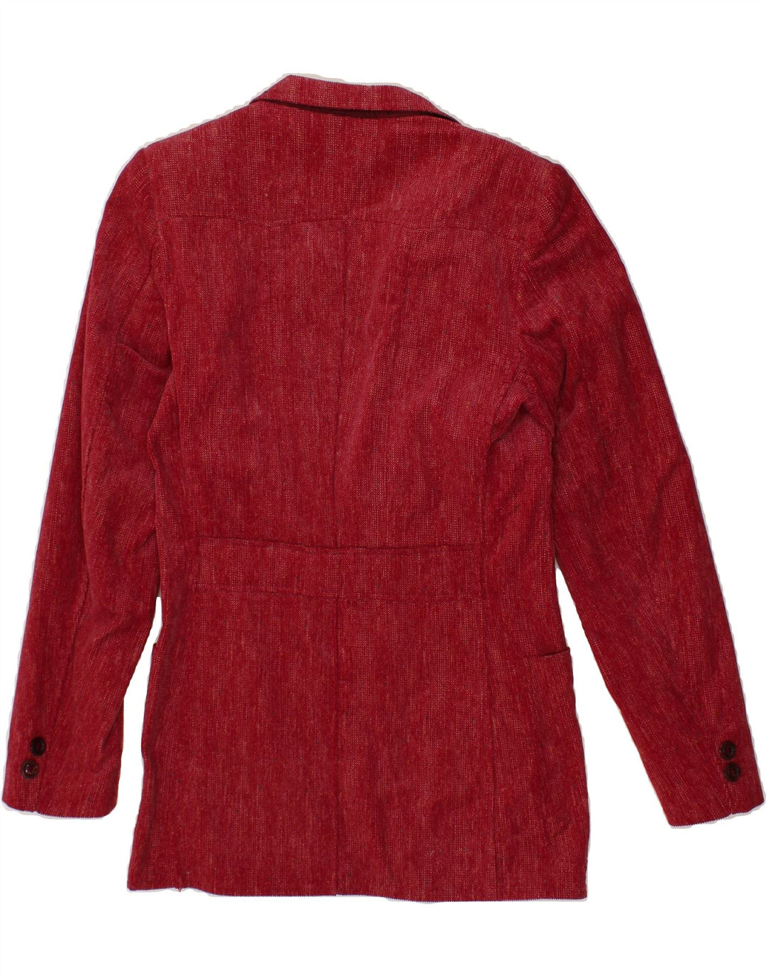 VINTAGE Womens Longline 2 Button Blazer Jacket IT 48 XL Burgundy Vintage Vintage and Second-Hand Vintage from Messina Hembry 