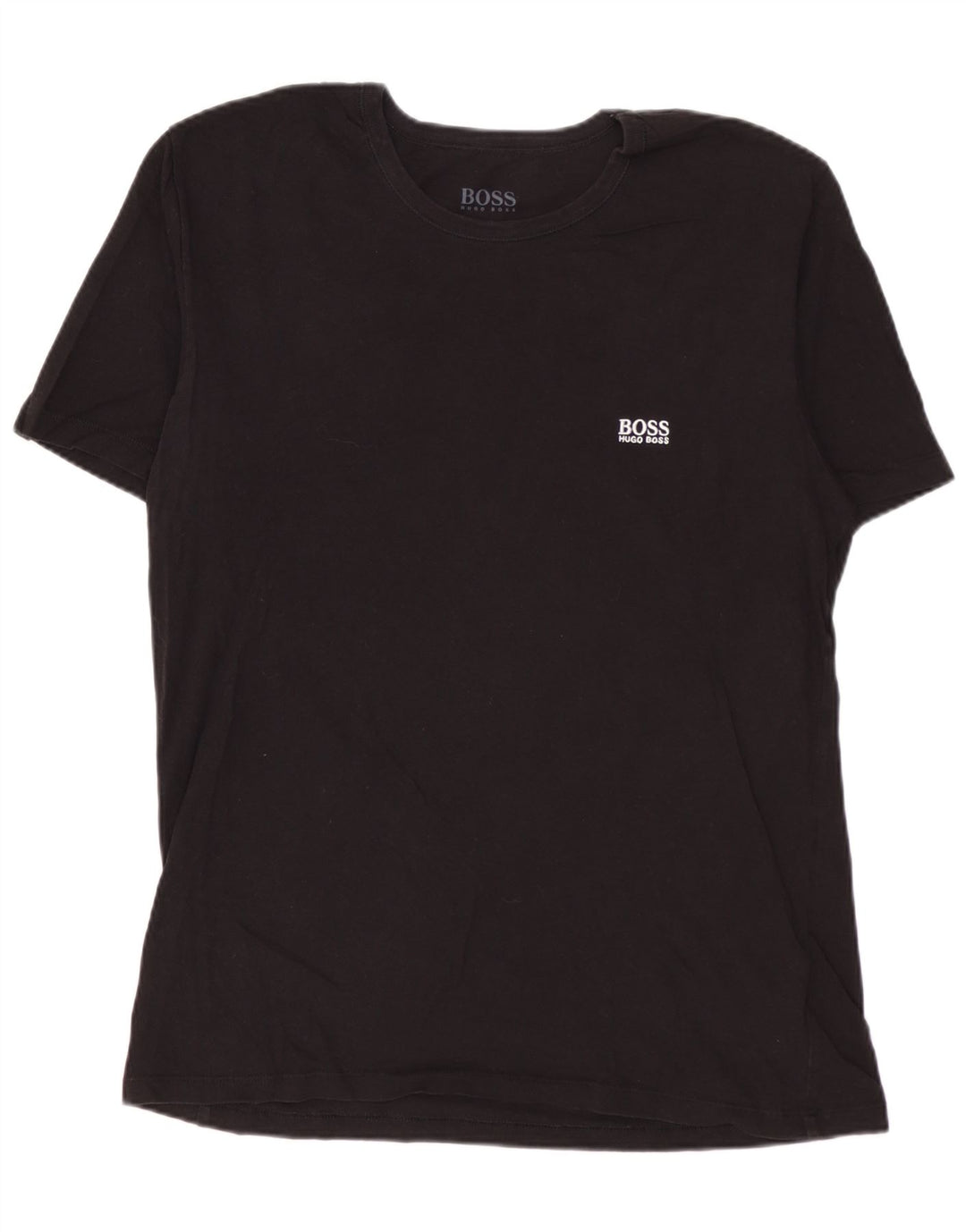 T-shirt da uomo HUGO BOSS Top in cotone nero medio