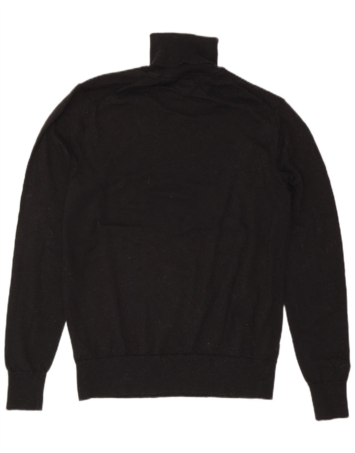 Maglione maglione a collo alto da uomo Tommy Hilfiger 2XL lana nera