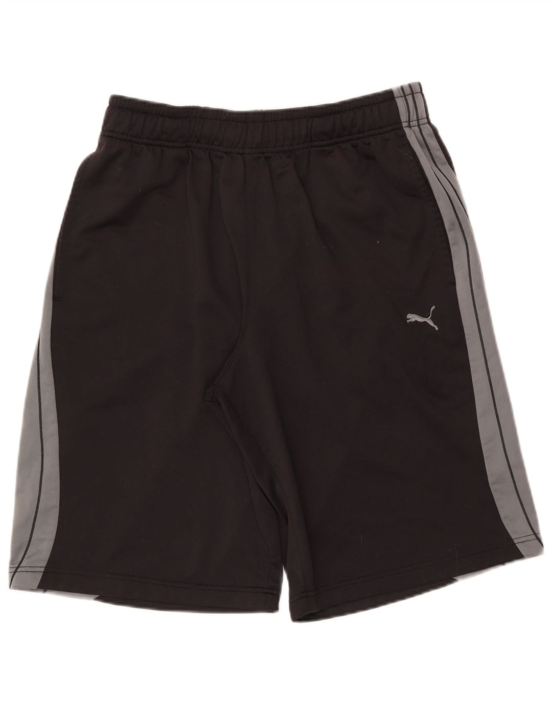 Pantaloncini sportivi da uomo Puma Large neri in poliestere color block