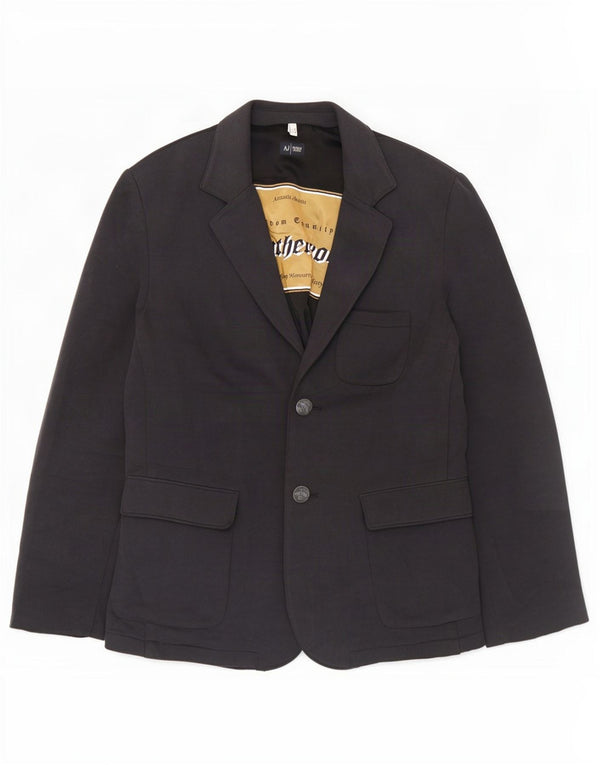 Giacca blazer da uomo a 2 bottoni Armani Jeans UK 44 2XL cotone grigio