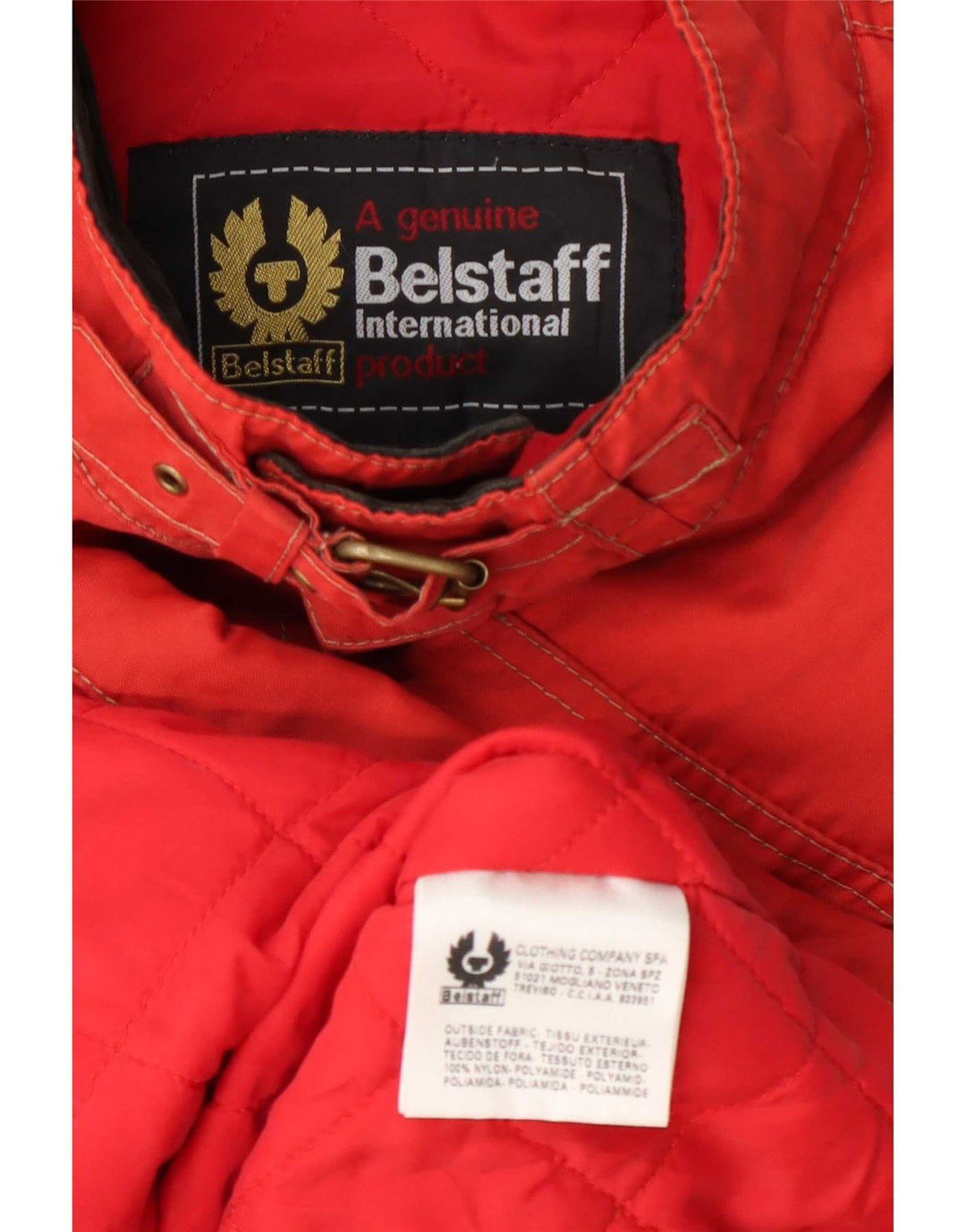 Giacca da motociclista da uomo Belstaff UK 40 grande nylon rosso