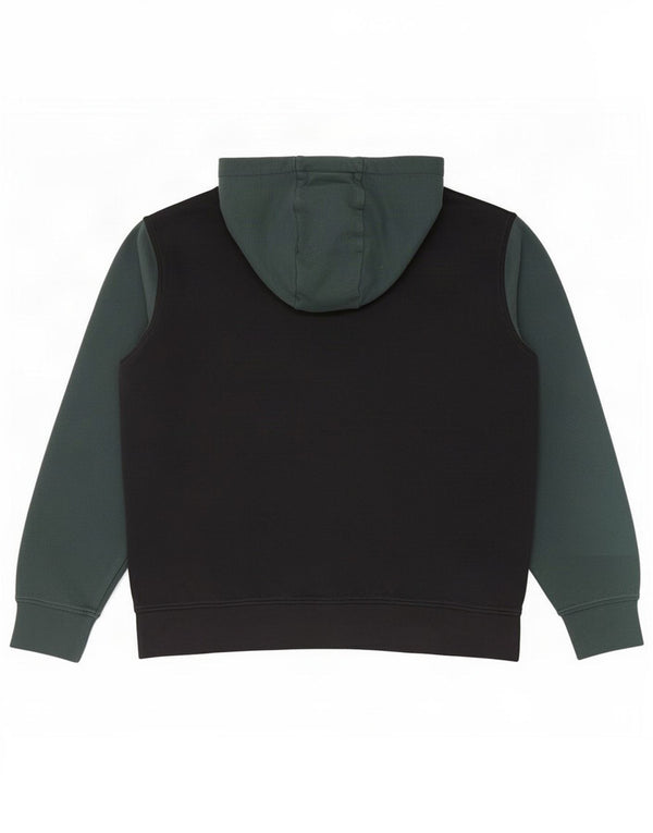 Felpa con cappuccio grafica da uomo Mustang XL in cotone color block verde