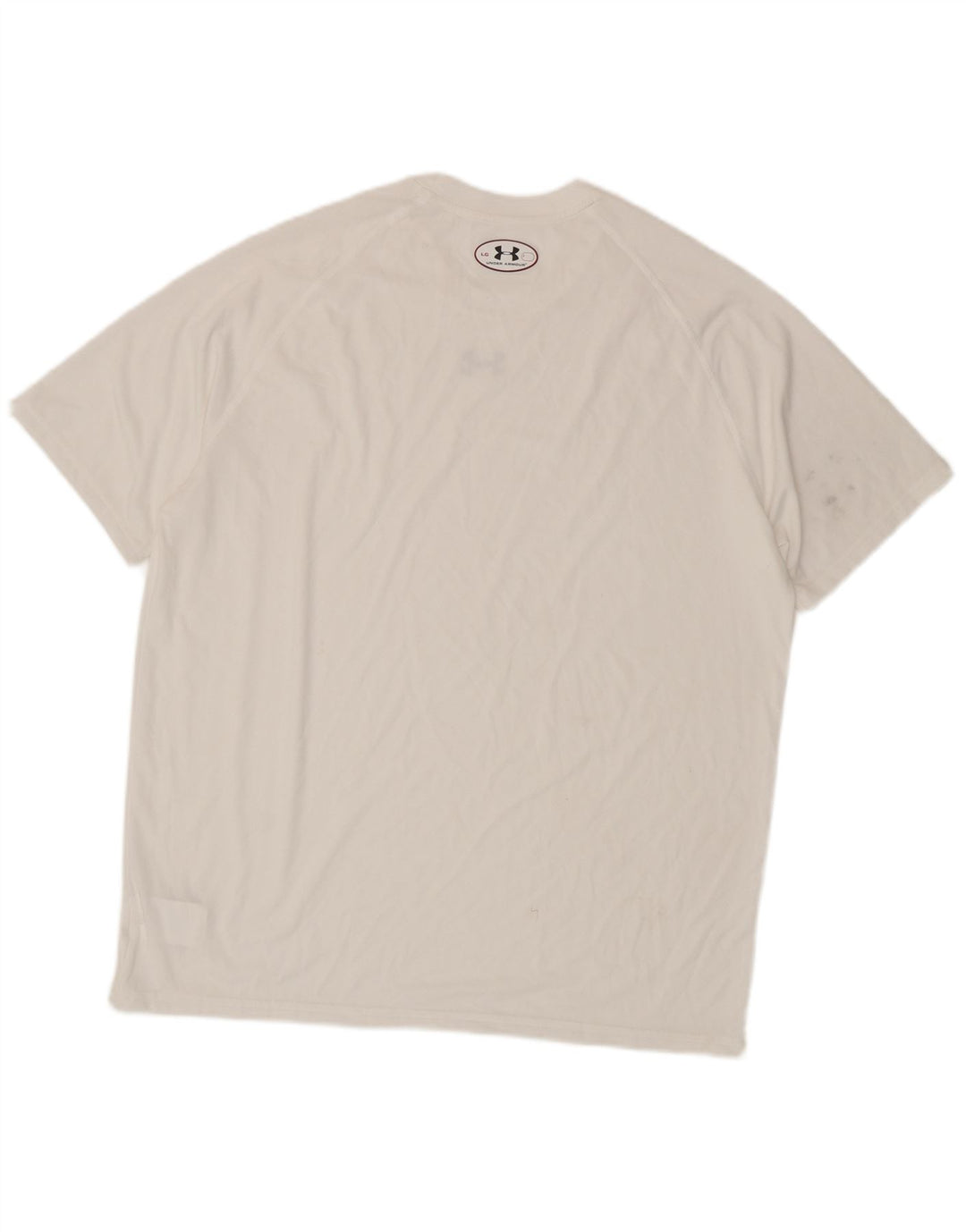 UNDER ARMOUR T-shirt Heat Gear da uomo, grande, in poliestere bianco