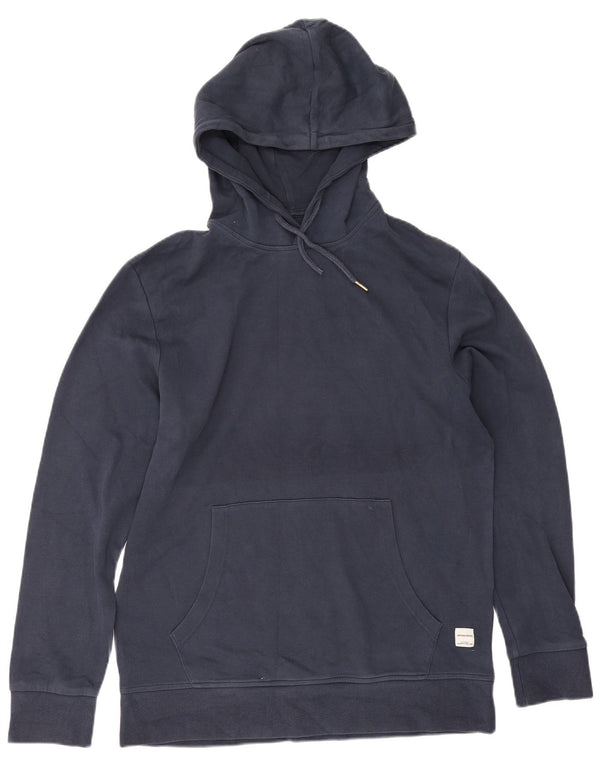 Jack & Jones Mens Hoodie Jumper XL Navy Blue Cotton