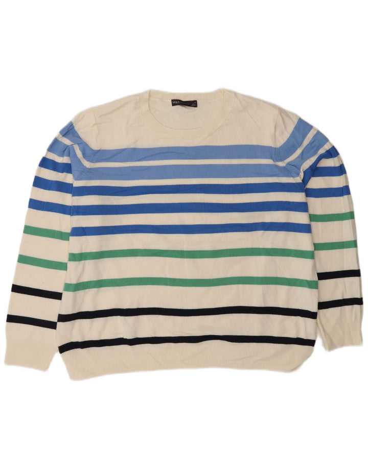 Maglione maglione girocollo da donna Marks & Spencer UK 20 2XL multicolore