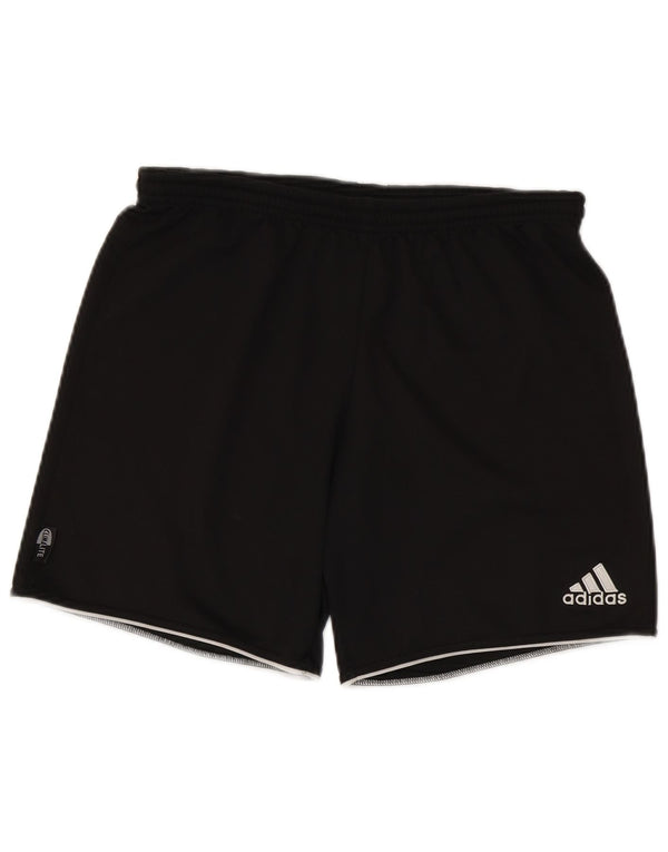 Pantaloncini sportivi Adidas Climalite da uomo piccoli in poliestere nero