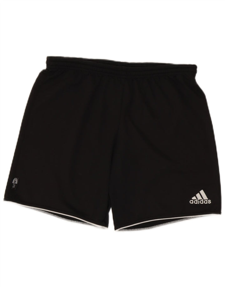 Pantaloncini sportivi Adidas Climalite da uomo piccoli in poliestere nero