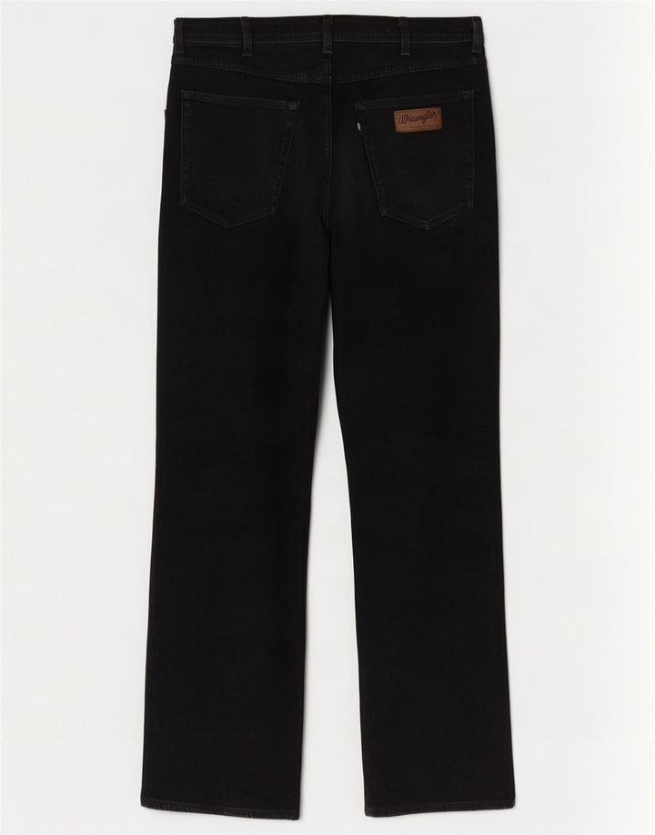 Jeans dritti da uomo Wrangler Utah W36 L34 cotone nero