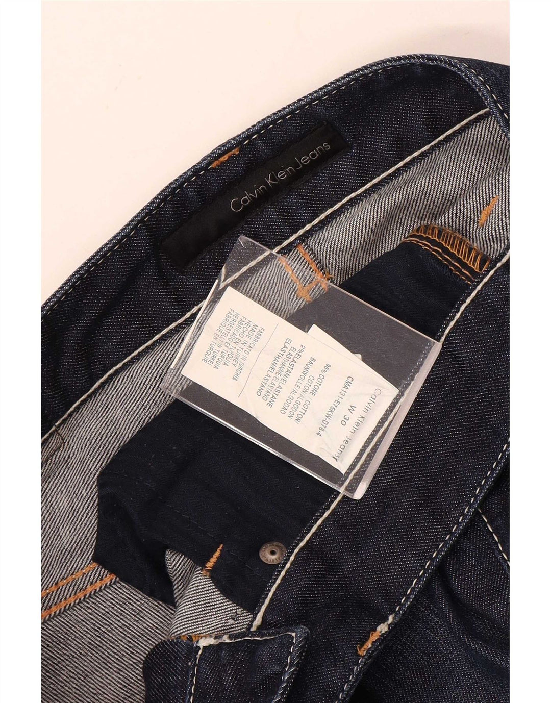 Jeans Bootcut da donna Calvin Klein W30 L32 cotone blu navy