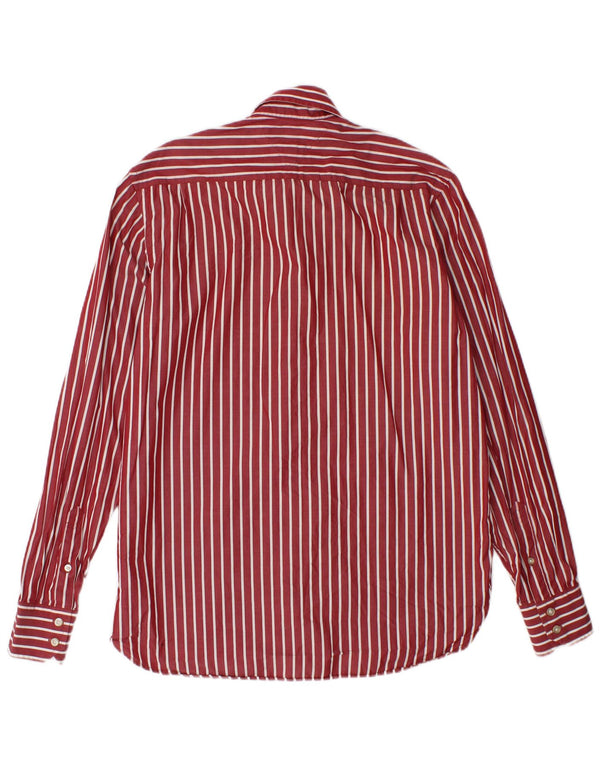 Camicia da uomo Tommy Hilfiger piccola in cotone a righe rosse