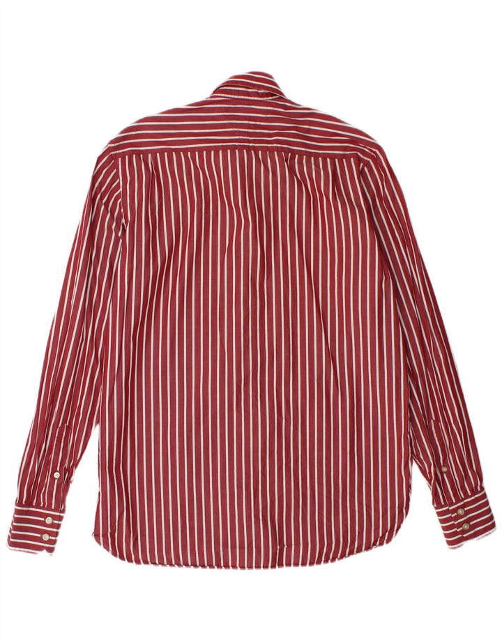 Camicia da uomo Tommy Hilfiger piccola in cotone a righe rosse