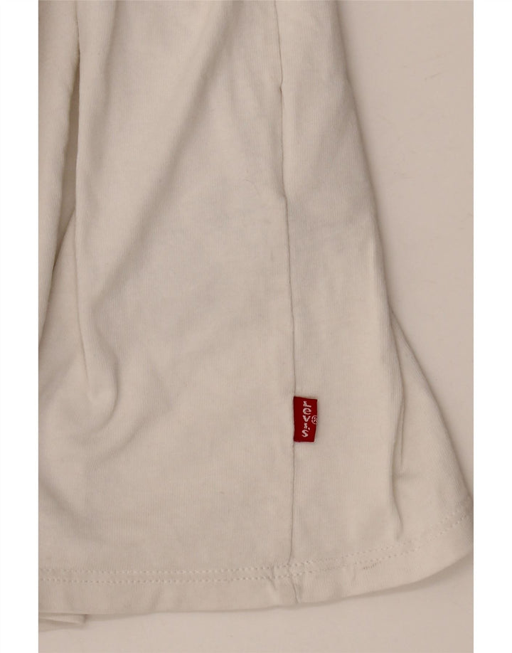 T-shirt grafica da donna LEVI'S UK 20 2XL Bianca