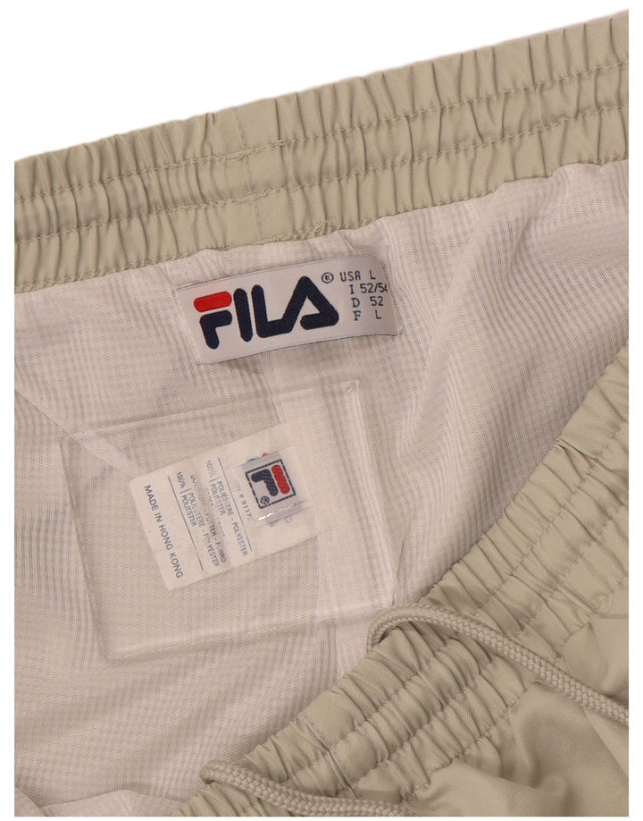 FILA Pantaloni da tuta da uomo Joggers Large Beige Poliestere