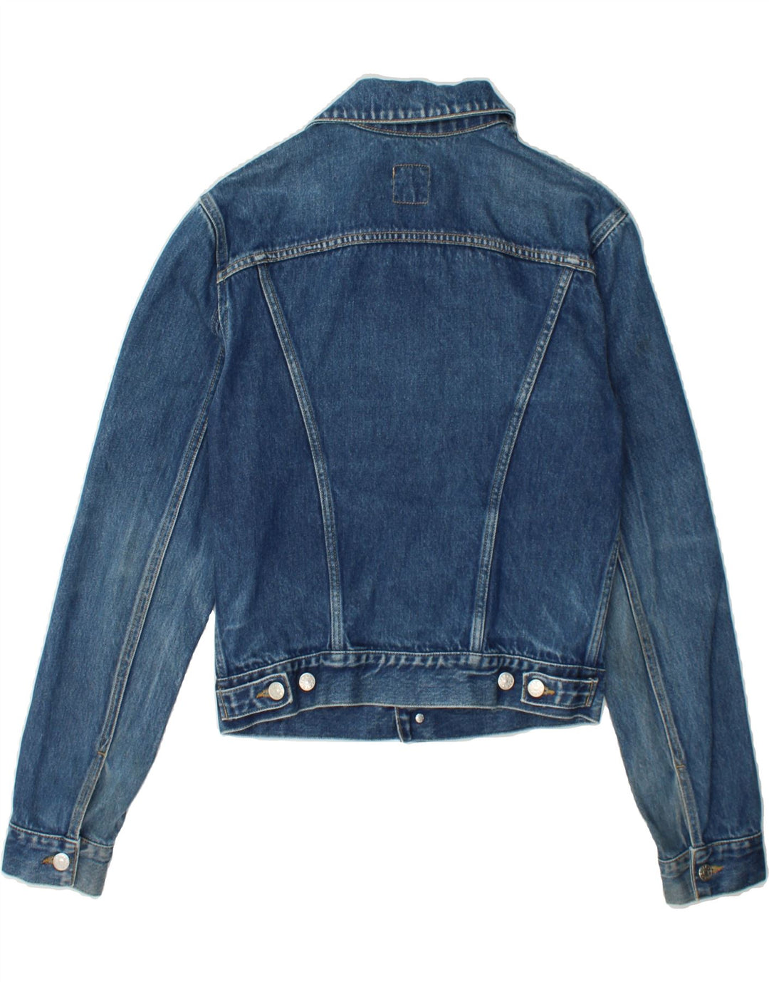 RIFLE Womens Crop Denim Jacket UK 6 XS Blue Vintage Rifle and Second-Hand Rifle from Messina Hembry 